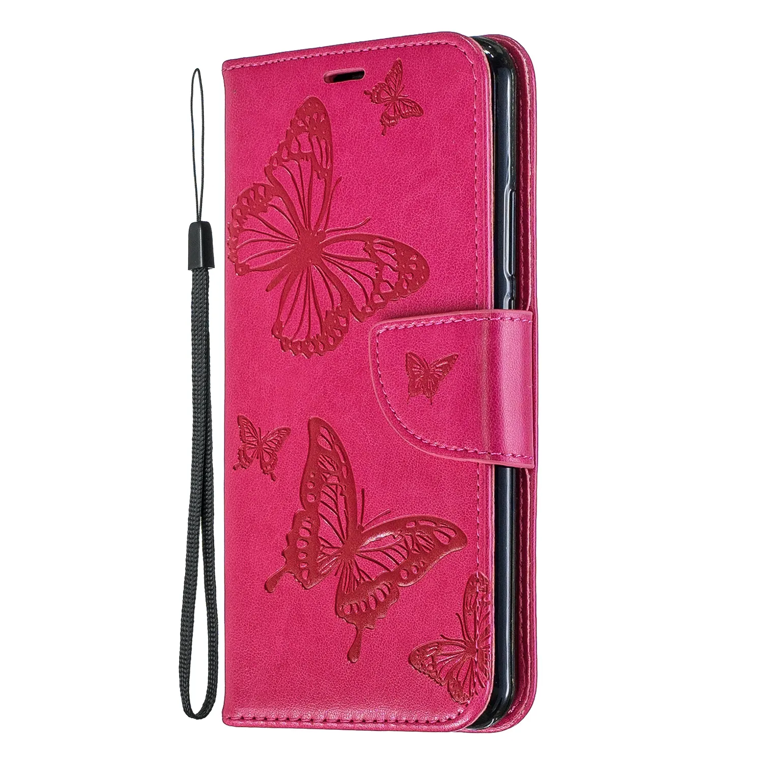 Cell Phone Cover Cute Butterfly Anti-shock PU Leather Book Flip Case For Huawei P20 Pro lite NOVA 3i Y5 Y6 Y7 2017