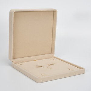 Customized Logo <strong>Cardboard</strong> Plus Flannel Jewelry Packaging Gift <strong>Box</strong> Jewelry <strong>Storage</strong> <strong>Box</strong> - Product Image 3