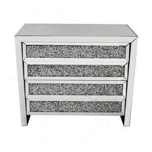 <span class=keywords><strong>Table</strong></span> <span class=keywords><strong>d</strong></span>'angle de canapé en verre miroir, diamant en écrasé, <span class=keywords><strong>avec</strong></span> tiroirs, vente en gros, 50 pièces - Product Image 5