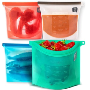 <span class=keywords><strong>Amazon</strong></span> mejor vendedor reutilizable de silicona de vacío de alimentos de almacenamiento de la bolsa de congelador de <span class=keywords><strong>bolsas</strong></span> - Product Image 2