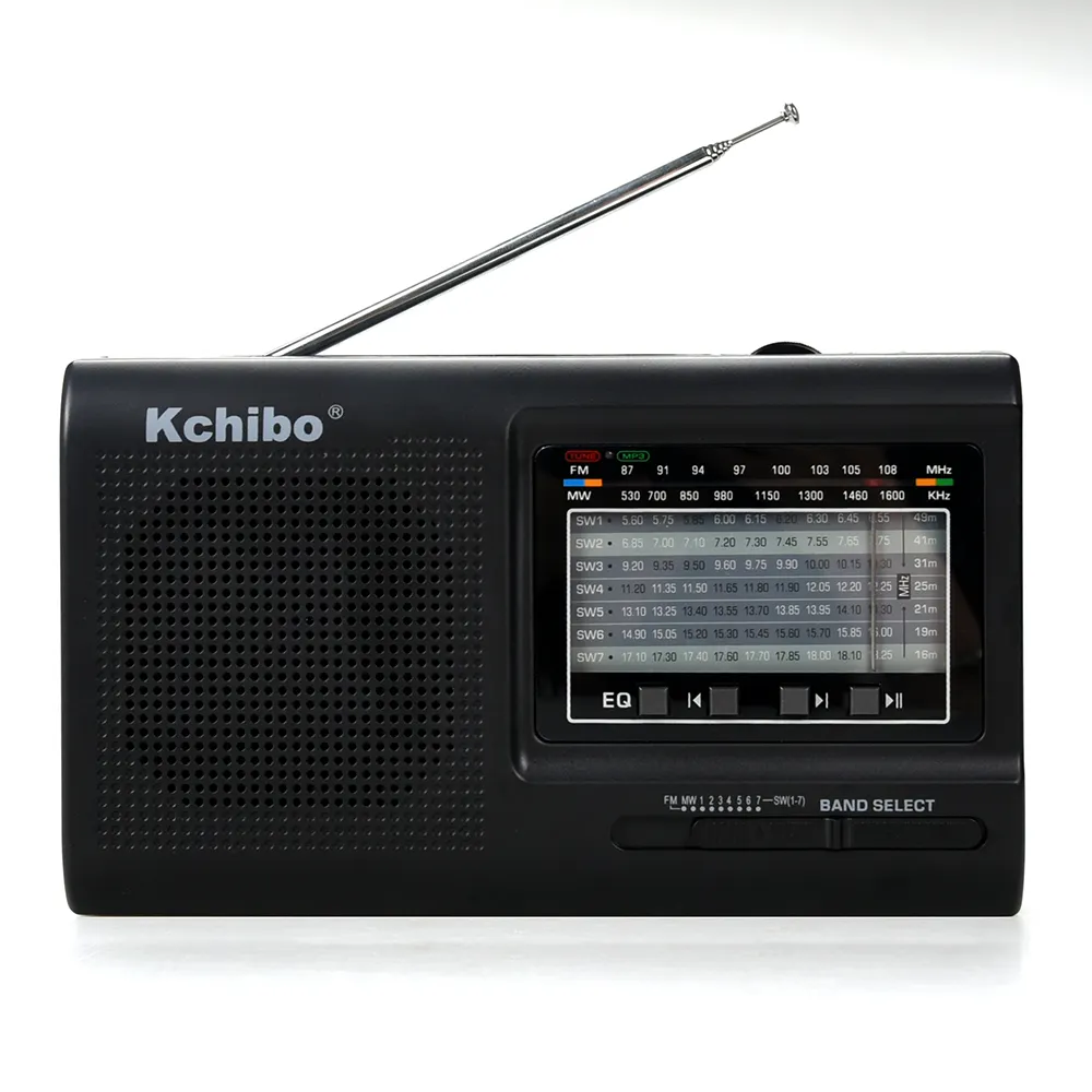 Stereo Kchibo Radio FM/MW/SW1-8 10 Band Penerima Dunia dengan MP3