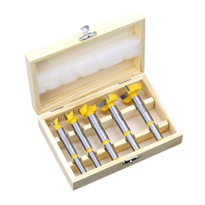 15 millimetri 20 millimetri 25 millimetri 30 millimetri 35 millimetri punta In Metallo Duro 5pcs Forstner drill bit truciolare foro rotondo saw pacchetto scatola di legno - Product Image 4