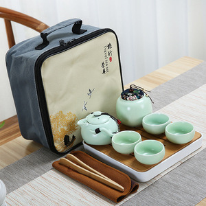 Juego <span class=keywords><strong>de</strong></span> Té <span class=keywords><strong>de</strong></span> Viaje Tradicional Chino con Tetera, <span class=keywords><strong>Taza</strong></span> <span class=keywords><strong>de</strong></span> Té y Bandeja <span class=keywords><strong>de</strong></span> Té - Product Image 3