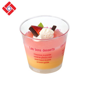Redonda transparente de cristal clara Mini de postre de plástico taza de gelatina pudín de tarta de queso de la Copa - Product Image 2