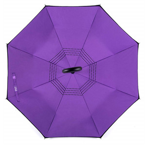 2018 Nouvelle innovation coloré couleur unie personnalisé magicbrella c poignée inversée <span class=keywords><strong>parapluie</strong></span> - Product Image 4