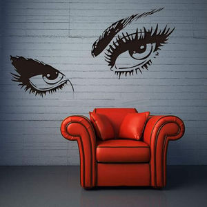 Art Mural autocollant Dame Yeux <span class=keywords><strong>Cils</strong></span> sticker Décor À La Maison Salon <span class=keywords><strong>Chambre</strong></span> Décoration Bricolage Vinyle Maison Autocollants - Product Image 5