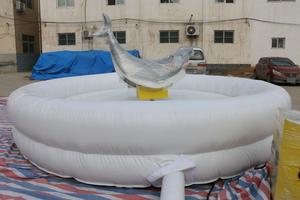 WINSUN Nuevo Juego Inflable Mecánico de Rodeo con Tiburón, Juegos Inflables para Fiestas en Venta - Product Image 4