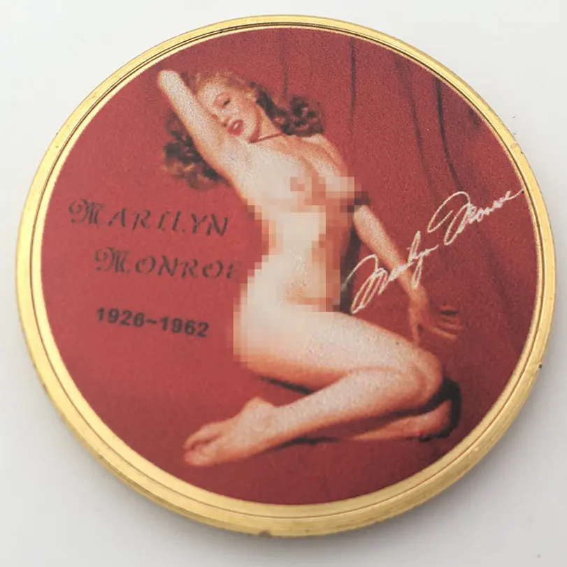 Sexy sacchetto della Moneta Modello Marilyn Monroe Regina Coin Trump Stampato di Colore Moneta Souvenir Personalizzato