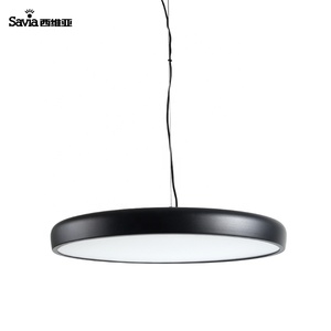 Lámpara Colgante de <span class=keywords><strong>Techo</strong></span> Redonda Moderna Savia <span class=keywords><strong>Led</strong></span>, de Acrílico y Metal, Diseño Plano Decorativo - Product Image 1
