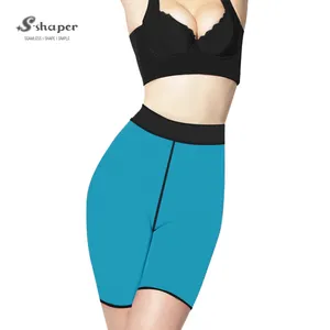 Womens Compression Slimming Leggings Neoprene Slimming Capri Pants Thighs  Fat Burner Best Workout Sauna Suit High Waist Tummy Control Shapewear 