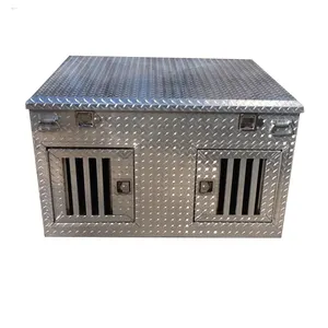 direct manufacturer metal diamond plate truck dog box