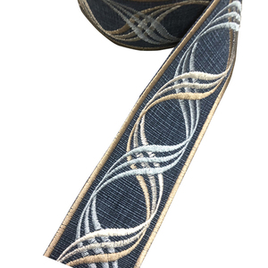 JBL, venta al por mayor, terciopelo, encaje bordado, poliéster, textura suave - Product Image 3