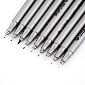 STA Pigmen Liner Tinta Spidol Ujung Kuas Hitam Fineliner Sketsa Spidol Sikat Pena 0.05 0.1 0.2 0.3 0.4 0.5 0.6 0.8 - Product Image 4