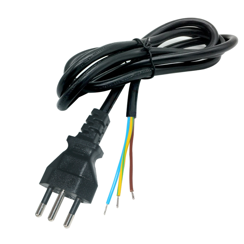Brazil Power Cord - 5 Pack With 3-Pin NBR14136 Plug To IEC C13 (6 Feet Each) | Brazil To IEC Cable