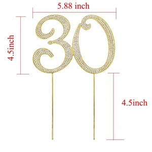 Adornos <span class=keywords><strong>de</strong></span> Pastel con Números <span class=keywords><strong>de</strong></span> Estrás <span class=keywords><strong>de</strong></span> 4.7 Pulgadas para <span class=keywords><strong>Cumpleaños</strong></span>, Aniversario, Año Nuevo - Adornos para Números 20 30 40 50 60 <span class=keywords><strong>70</strong></span> 80 90 - Product Image 2