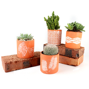 Rond moderne style mat <span class=keywords><strong>balcon</strong></span> jardin décor vivre pot <span class=keywords><strong>de</strong></span> plantes succulentes/terre cuite accueil décoration pots pour plantes - Product Image 2