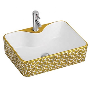 Venta caliente hotel utilizado anteriormente contra baño al aire libre de oro de lavabo - Product Image 5