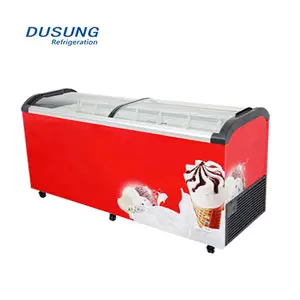 Custom ice cream freezer french door refrigerators display deep freezer refrigeration equipment