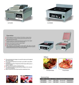 5.0kW/380 V flattop <span class=keywords><strong>plancha</strong></span> électrique, 24 pouces en acier inoxydable induction gril - Product Image 3