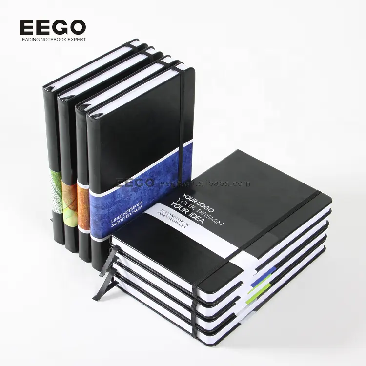 2022 eco custom a5 full color hardcover soft paper pu leather composition notebook with colour image cheap