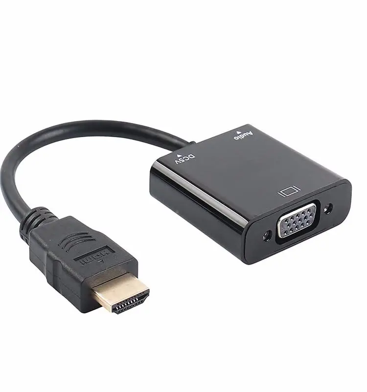 1080P HD to VGA Cable Adapter Male To Female Converter Cable For Monitor projector Display