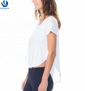 Maglietta traspirante da donna con nuovo Design personalizzato leggero e Sexy per ragazze sportive da corsa Yoga - Product Image 2
