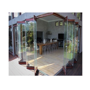 <span class=keywords><strong>Puertas</strong></span> de desvío de vidrio de Granero Interior, <span class=keywords><strong>puertas</strong></span> de acordeón modernas de alta calidad <span class=keywords><strong>sin</strong></span> marco de aluminio, aleación de aluminio, plegables para Exterior - Product Image 2