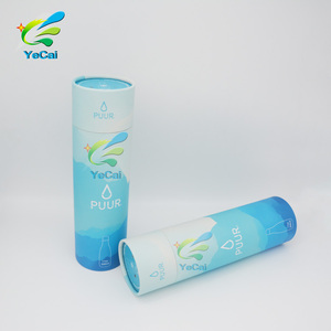 Conception personnalisée bouteille d'eau en verre de <span class=keywords><strong>tube</strong></span> de papier kraft d'emballage de boîte en <span class=keywords><strong>carton</strong></span> - Product Image 4
