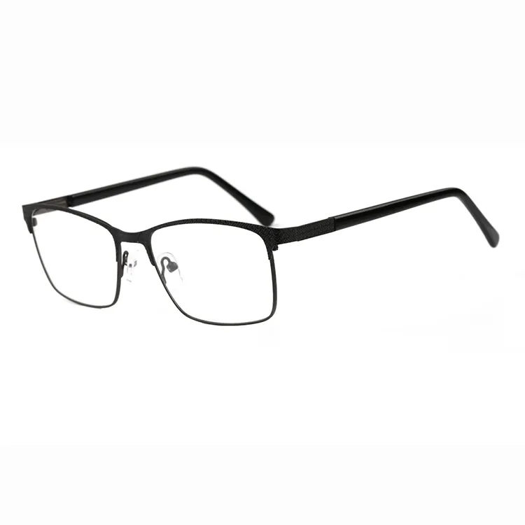 女性のためのトップグレードの素敵な金属眼鏡光学セミリムレスフレーム正方形フレームメガネ
