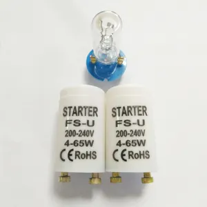 CE ROHS approved 4-80w FSU S10 fluorescent glow starter