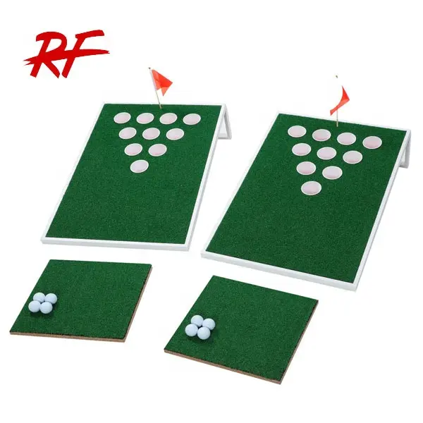 Golf Chipping Target Set Combinado Beer Pong Con Chipping Mats Beer Pong Golf
