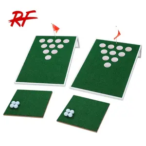 Golf Chipping Target Set Kombinierter Bier Pong mit Chipping Mats Beer Pong Golf