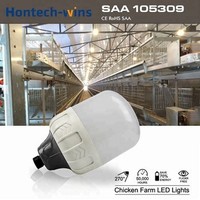Ampoule LED à intensité variable sans scintillement pour volailles Hontech Light, éclairage LED pour volailles à spectre complet