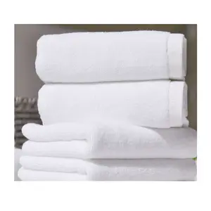 Branded Plain White 16s 32s 21s 100% cotton towel custom hotel supplies