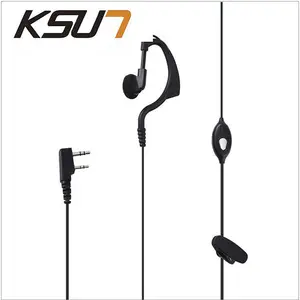 KSUN اسلكية تخاطب سماعة K نوع العالمي سماعات الأذن الأذن هوك سماعات اتصال داخلي سماعة هاتف