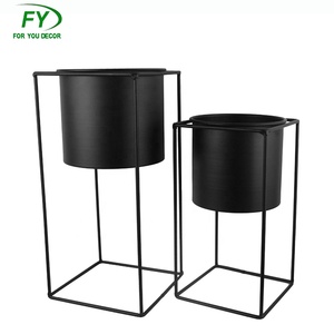 Primavera negro mate decoración del jardín <span class=keywords><strong>de</strong></span> <span class=keywords><strong>la</strong></span> siembra <span class=keywords><strong>de</strong></span> plántulas <span class=keywords><strong>de</strong></span> metal <span class=keywords><strong>de</strong></span> hierro planta pote <span class=keywords><strong>de</strong></span> flor - Product Image 1