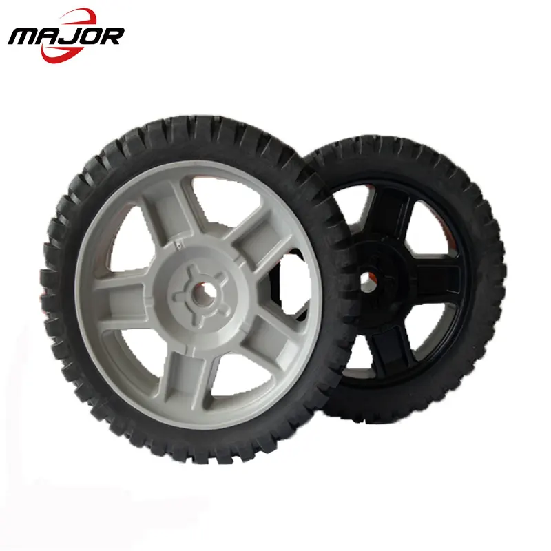 competitive price 8 inch 200 mm PVC PP toy truck tire plastic cover injection mold wheel for luggage trolley