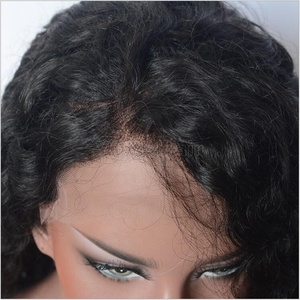 Perruques en dentelle complète Widows peak, vente en gros, perruques en cheveux humains Remy bon marché, perruque en dentelle complète brésilienne crépue - Product Image 3