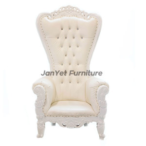 <span class=keywords><strong>Sedia</strong></span> Trono Bianca in Pelle Stile <span class=keywords><strong>Barocco</strong></span> per Matrimoni ed Eventi, Vendita all'Ingrosso - Product Image 1