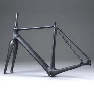 700C Cyclo Cross Carbon 58Cm Khung Xe Đạp Phù Hợp Với Lốp Xe Đạp 700x42c FM279 Với Thru Trục Ngã Ba 12Mm Hoặc 15Mm