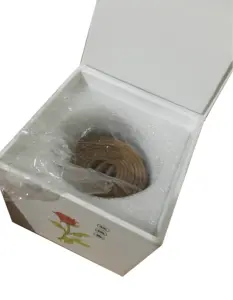 Caja de embalaje de regalo para pulsera de sándalo, caja de regalo cuadrada pequeña con inserto de espuma, cajas de té hechas a medida