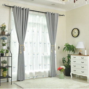 Haute Qualité couleur Pure <span class=keywords><strong>bambou</strong></span> coton hôtel rideau occultant - Product Image 3