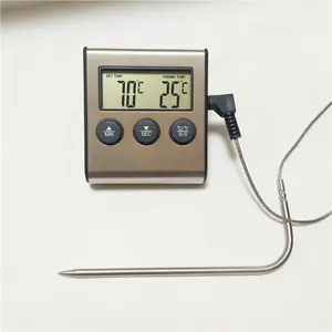 Pengukur Temperatur Oven Pizza, Digital Pengontrol Temperatur Oven Magnet Termometer
