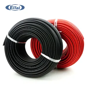 EITAI-Cable de goma para Panel Solar de Pv1-f, Cable Solar de 4 mm2, 6mm, Cable de batería Solar de núcleo único