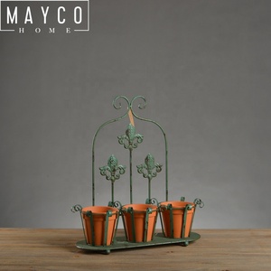 Mayco 3-Piece Plastic Planter Flower Pot macetas de plastico