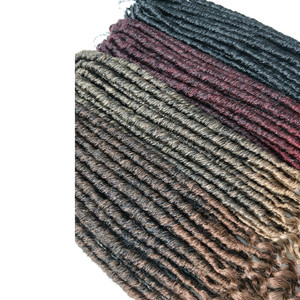 100% Premium de fibra sintética 20 "Bomba de Locs alma rizado consejos diosa Crochet trenzado extensiones de cabello - Product Image 2
