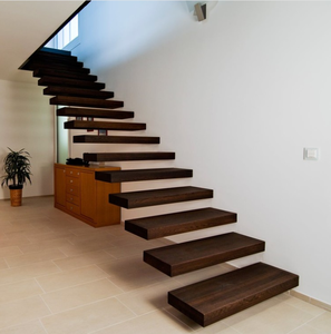 Escalera Flotante Dúplex de Diseño Industrial Estilo Moderno Prima, <span class=keywords><strong>Escalones</strong></span> de Madera y Metal Duraderos para Uso Residencial - Product Image 1