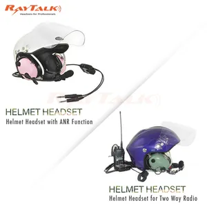 PNR Aviation Helmet Aircraft Pilot Headphones Pilot Headset For Paragkiding/Paramotor/Skydive