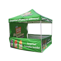 Tente de camping à cadre en aluminium pour événement gazebo portable 3x3 de haute qualité pour les salons professionnels