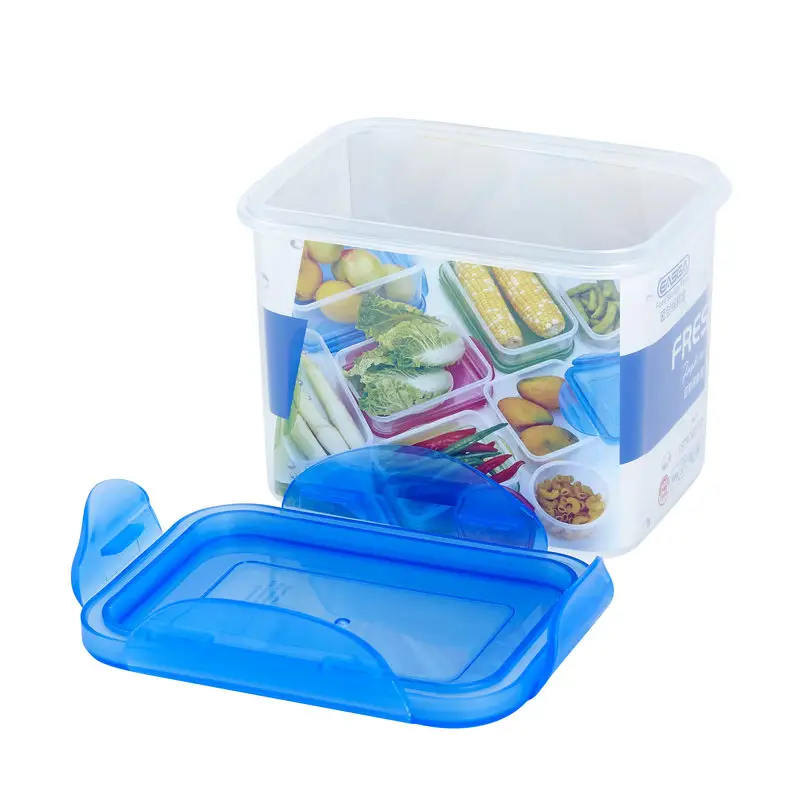 Пластиковый герметичный контейнер для хранения продуктов без бисфенола А, с крышками, пластиковая коробка для хлопьев и пищевых продуктов, водонепроницаемые пищевые контейнеры